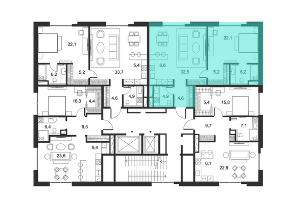 Продажа 1-комнатной квартиры 82,5 м², 3/5 этаж