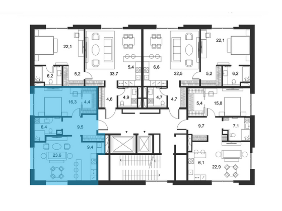 Продажа 3-комнатной квартиры 157,6 м², 4/5 этаж