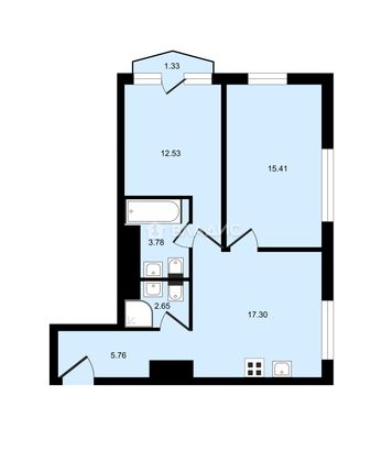 Продажа 2-комнатной квартиры 56,7 м², 5/18 этаж