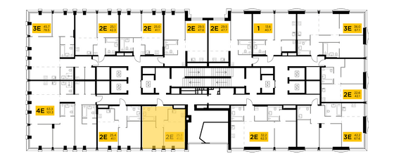 Продажа 2-комнатной квартиры 41 м², 16/32 этаж