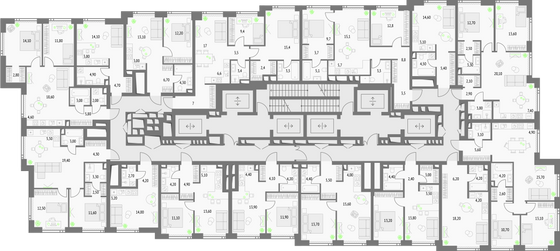 Продажа квартиры-студии 32,8 м², 39/55 этаж