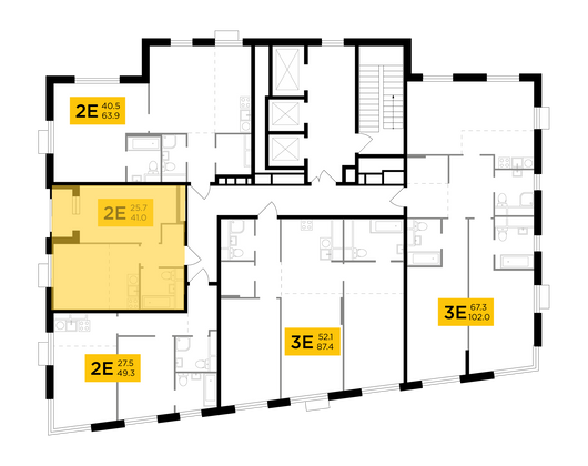 Продажа 2-комнатной квартиры 41 м², 26/26 этаж