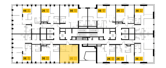 Продажа 2-комнатной квартиры 42,3 м², 19/33 этаж