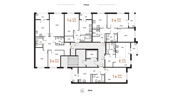 Продажа 3-комнатной квартиры 82,9 м², 3 этаж