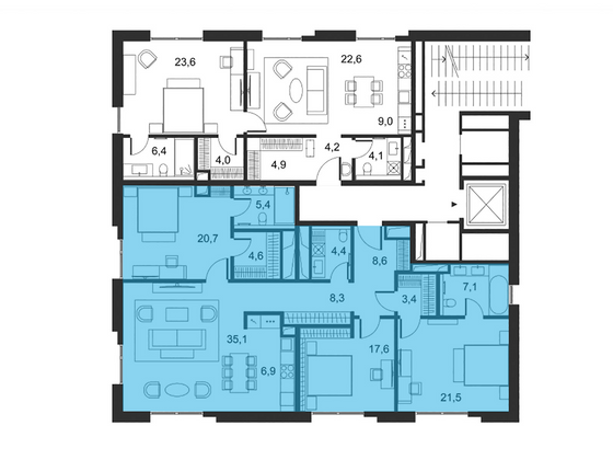 Продажа 3-комнатной квартиры 145,6 м², 4/5 этаж
