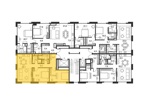 Продажа 2-комнатной квартиры 88,2 м², 4/5 этаж