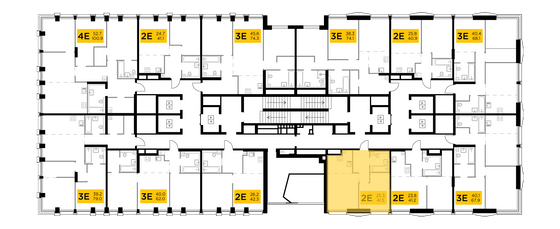 Продажа 2-комнатной квартиры 41,5 м², 21/33 этаж