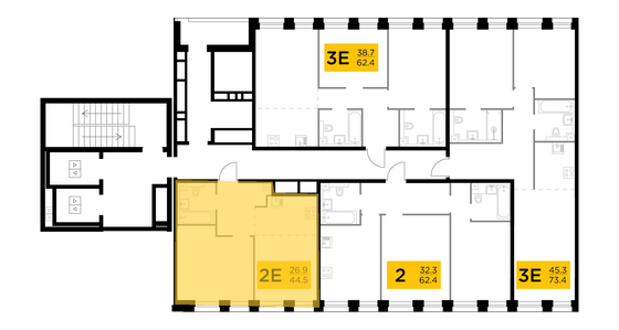 Продажа 2-комнатной квартиры 44,5 м², 7/10 этаж