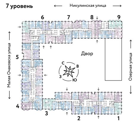 Продажа 2-комнатной квартиры 55,1 м², 7/30 этаж