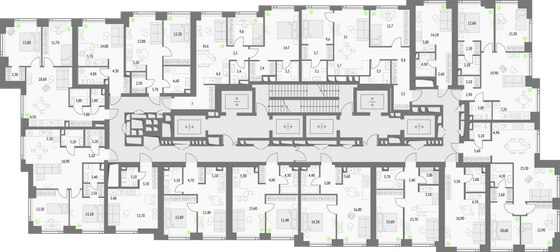 Продажа 2-комнатной квартиры 61,9 м², 14/55 этаж