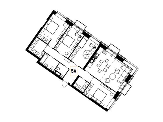 117,6 м², 4-комн. квартира, 4/53 этаж