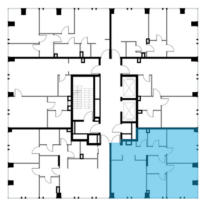 Продажа 3-комнатной квартиры 87,5 м², 2/21 этаж