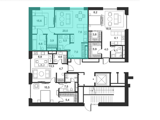 Продажа 1-комнатной квартиры 67,4 м², 1/4 этаж