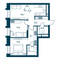 Продажа 2-комнатной квартиры 60,8 м², 20/20 этаж