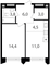 Продажа 1-комнатной квартиры 42,7 м², 7/17 этаж