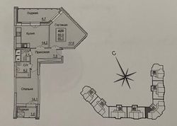 66,3 м², 2-комн. квартира, 11/24 этаж