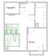 35,5 м², 1-комн. квартира, 5/8 этаж