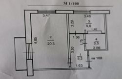 38,6 м², 1-комн. квартира, 9/9 этаж