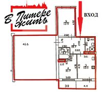 80 м², 2-комн. квартира, 22/24 этаж