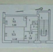 40 м², 2-комн. квартира, 2/2 этаж