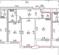 65 м², 2-комн. квартира, 7/15 этаж