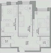 71 м², 2-комн. квартира, 11/39 этаж