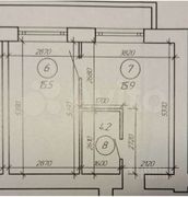 49,7 м², 2-комн. квартира, 1/3 этаж