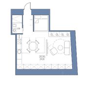 32,2 м², 1-комн. квартира, 5/5 этаж