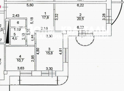 70,6 м², 2-комн. квартира, 6/16 этаж