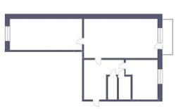 47 м², 2-комн. квартира, 2/2 этаж