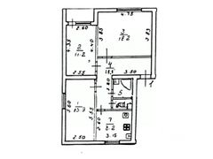 66,9 м², 3-комн. квартира, 1/2 этаж