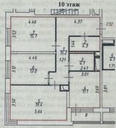 82,8 м², 3-комн. квартира, 10/23 этаж