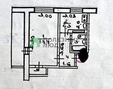 33,4 м², 1-комн. квартира, 2/9 этаж