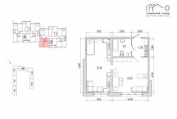 51,8 м², 1-комн. квартира, 4/4 этаж