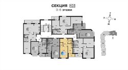 37,4 м², 1-комн. квартира, 6/7 этаж