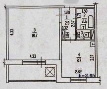 33,9 м², 1-комн. квартира, 7/10 этаж