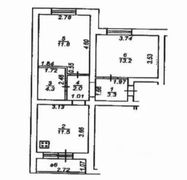 45,8 м², 2-комн. квартира, 2/6 этаж