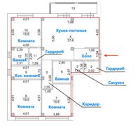 126,6 м², 3-комн. квартира, 11/19 этаж