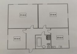 78 м², 3-комн. квартира, 1/5 этаж