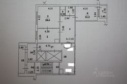 62,2 м², 2-комн. квартира, 13/16 этаж