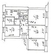 96 м², 4-комн. квартира, 2/5 этаж