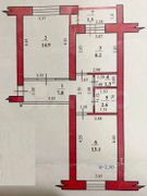 47,9 м², 2-комн. квартира, 1/5 этаж