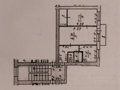 43,5 м², 2-комн. квартира, 2/5 этаж