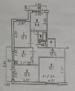 79,5 м², 4-комн. квартира, 2/17 этаж