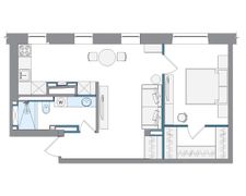 51 м², 2-комн. квартира, 8/8 этаж