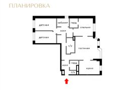 129,5 м², 4-комн. квартира, 12/17 этаж