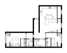 71 м², 3-комн. квартира, 5/6 этаж