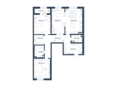 135,5 м², 3-комн. квартира, 8/11 этаж