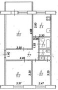 53,6 м², 3-комн. квартира, 5/5 этаж