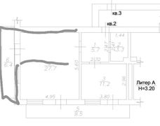 65 м², 2-комн. квартира, 2/4 этаж